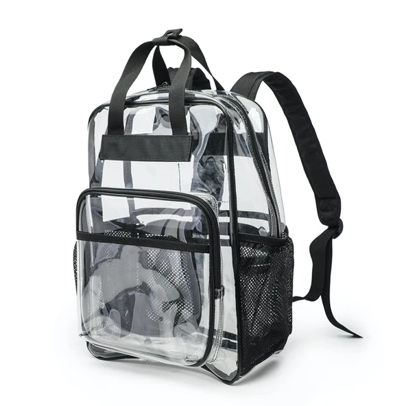 Stadium Approved Clear PVC Backpack (16” laptop)