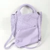 Handmade PU Leather Woven Tote Bag With Clutch Wallet (M size)